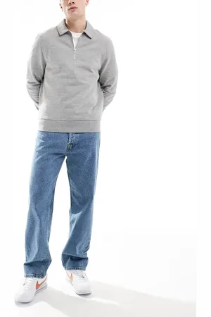 JACK & JONES – Eddie – Locker geschnittene Jeans in blauer Vintage-Waschung