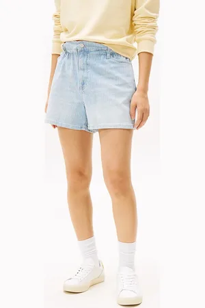 Tommy Hilfiger – Mehrfarbige Shorts mit Paperbag-Bund