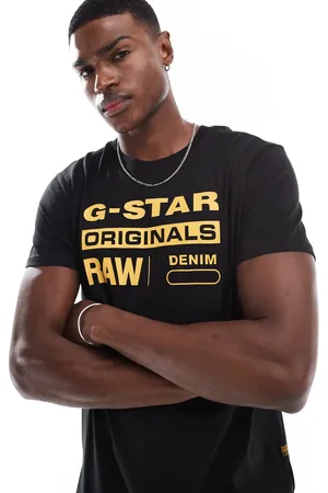 G-Star Originals – T-Shirt in mit Logoprint auf der Vorderseite