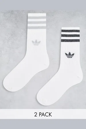 adidas – 2er-Pack mittelhohe Glitzer-Socken in /Silber