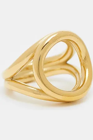 ASOS – Goldfarbener, wasserfester Ring aus Edelstahl mit Kreis-Design