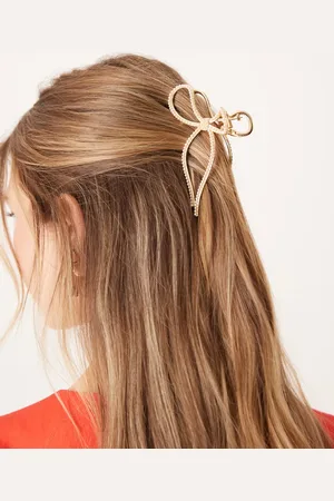 ASOS – Haarklammer aus Metall mit Schleifen-Design und Perlendetail