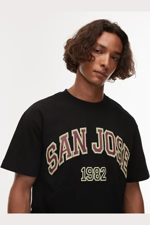 Topman – Oversize-T-Shirt in mit „San Jose“-Print