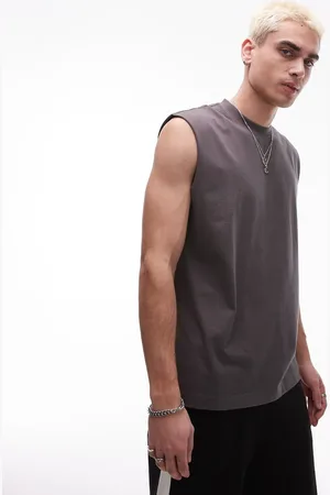 Topman – Ärmelloses T-Shirt in mit Oversize-Schnitt