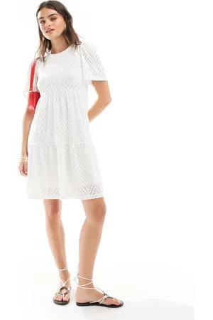 JDY – Minikleid in mit Lochstickerei