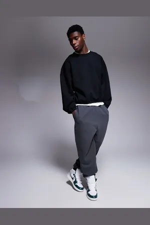 ASOS – Schweres, kastenförmiges Premium-Sweatshirt in mit extremem Oversize-Schnitt sowie elastischen Bündchen und Saum