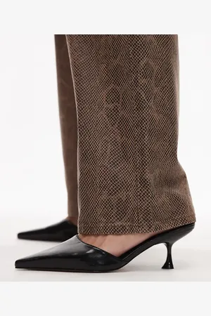 Topshop – Dorota – Spitze Mules in mit Kitten-Absatz