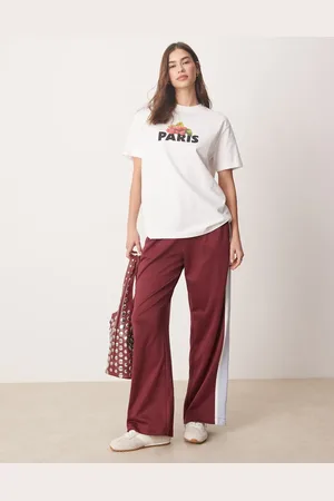 Abercrombie & Fitch – Kurzärmliges T-Shirt in mit Oversize-Schnitt und Paris-Grafik