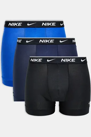 Nike – Everyday Cotton – 3er-Pack Stretch-Boxer-Slips in und Blau