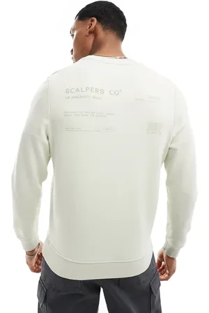 SCALPERS – Sweatshirt in Mint mit Barcode-Motiv