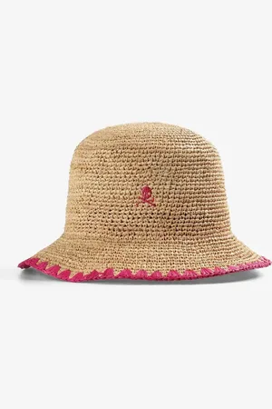 SCALPERS – Bast-Hut mit Absteppung in Fuchsia
