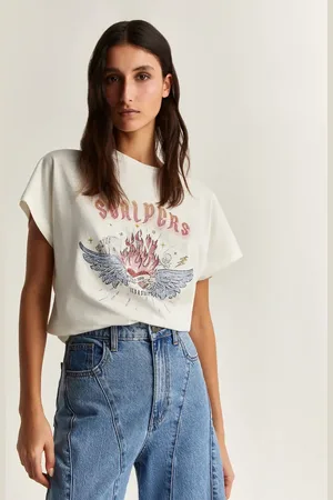 SCALPERS – Dolphin – T-Shirt in gebrochenem