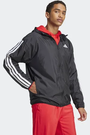 adidas Essentials – Windjacke in /Weiß mit den 3 Streifen