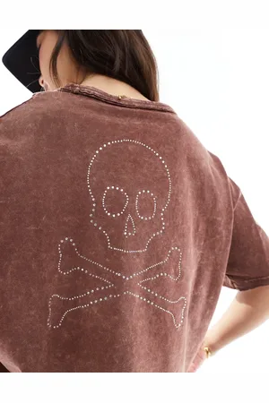 SCALPERS – T-Shirt in mit Totenkopf-Motiv hinten