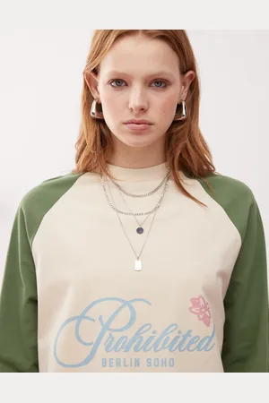 Prohibited – Rosi – Vintage-Langarmshirt in mit Raglan-Ärmeln