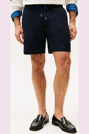 Tommy Hilfiger – Paper Touch – Shorts in Marineblau, in regulärer Passform