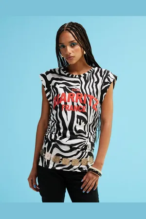 ASOS – Tanktop mit Zebramuster und U-Boot-Ausschnitt