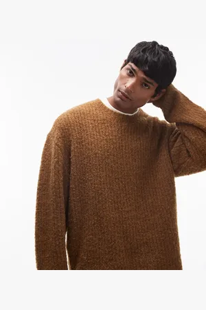 Topman – Locker geschnittener Pullover in mit Abnutzungsdetails