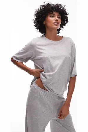 ARKET – Mix & Match – Pyjama-T-Shirt aus Baumwolle in meliert