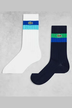Lacoste – Essentials – 2er-Pack gerippte Socken in und Marineblau