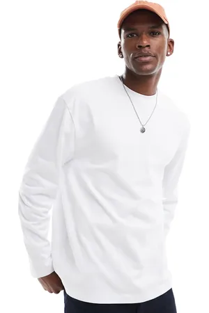 ASOS – Locker geschnittenes, langärmliges Oversize-Shirt aus 240 g/m² schwerem Stoff in