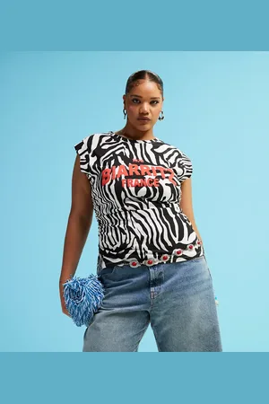 ASOS ASOS DESIGN Curve – Tanktop mit Zebramuster und U-Boot-Ausschnitt