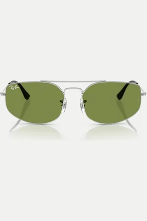 Ray-Ban – Explorer V – Unregelmäßige Sonnenbrille in mit grünen Gläsern