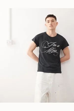 Cheap Monday X Landon Barker – Kastiges T-Shirt in mit Rückenprint