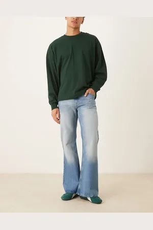 ASOS – Weite Schlagjeans in Vintage-Waschung