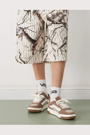 Vans – Hylane – Wildleder-Sneaker in zweifarbigem Hellbraun mit dicker Sohle