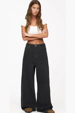 Pull&Bear – Weite Oversize-Jeans in mit weitem Bein