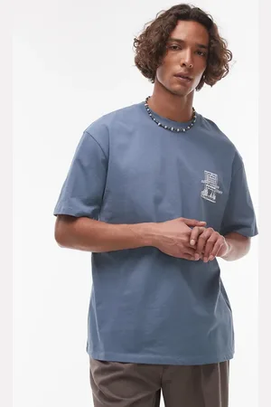Topman – Oversize-T-Shirt in mit Soho-Print auf Vorder- und Rückseite