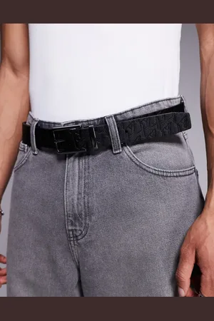 Armani Exchange – Gürtel in und Silber mit Logo