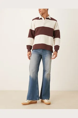 ASOS – Jeans in getönter Waschung mit weitem, ausgestelltem Schnitt