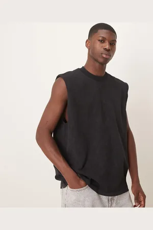 ASOS – Oversize-Tanktop aus 220 g/m² schwerem Stoff in verwaschenem