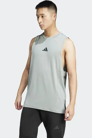 adidas – Designed-for-Training – Intensity – Tanktop in Silbergrün