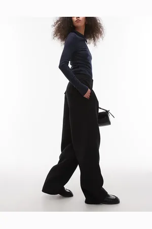 Topshop – Elegante, locker geschnittene Hose in mit schlichtem Bund, Kombiteil