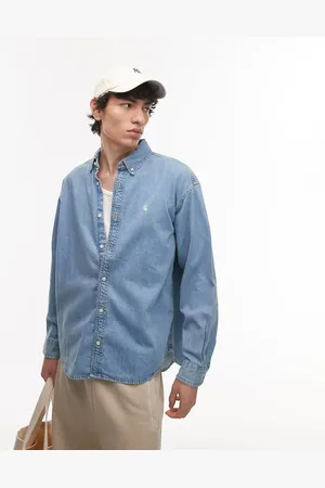 Carhartt – Lucas – Jeanshemd in Mittelblau