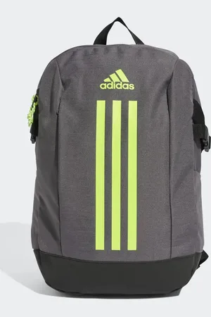 adidas – Power – Rucksack in Grey Strata / Lucid Lemon