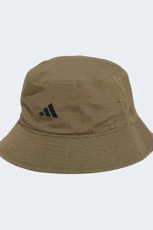 adidas – Sportswear – Klassischer Anglerhut in Schichten-Olivgrün / Schwarz
