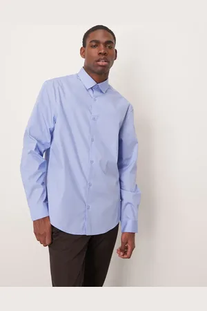 ASOS – Elegantes, leicht zu bügelndes Hemd in mit normalem Schnitt