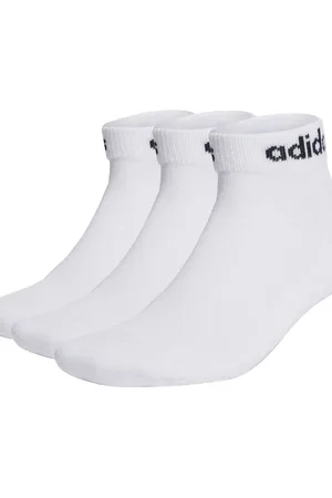 adidas – Linear – 3 Paar gepolsterte Knöchelsocken in / Schwarz