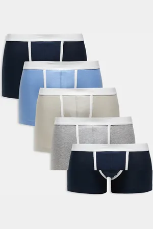 ASOS – 5er-Pack Unterhosen in verschiedenen Farben mit Paspelierung