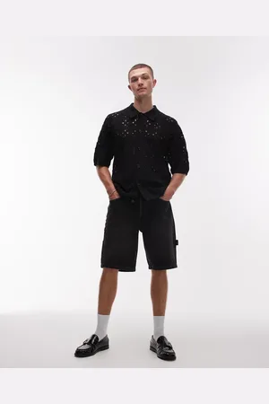 Topman – Carpenter-Jeansshorts in verwaschenem