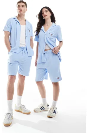 Ralph Lauren – Sport Capsule – Frottee-Hemd in Hellblau mit Unisex-Schnitt, Kombiteil