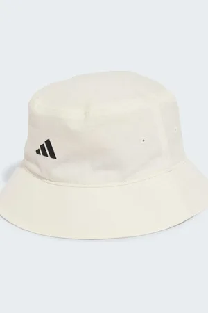 adidas – Sportswear – Klassischer Anglerhut in Wollweiß / Schwarz