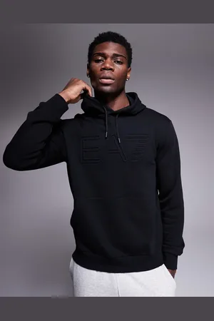 EA7 Armani – – Kapuzenpullover in mit mittigem geprägtem Logo