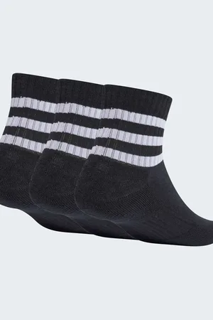 adidas – Sportswear – 3 Paar niedrig geschnittene, gepolsterte Socken in / Weiß mit den drei Streifen
