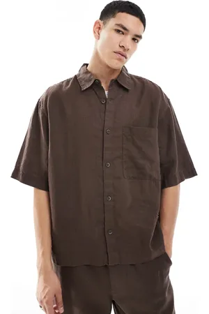 Pull&Bear – Hemd in aus reinem Leinen, Kombiteil