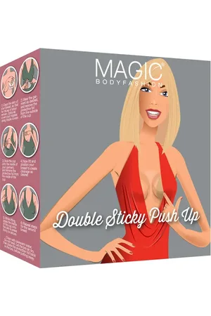 Magic Bodyfashion – Dreieckige, selbstklebende, formende Push-up-Pads in Milchkaffee-Beige